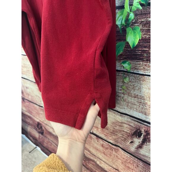 Polo Ralph Lauren Estate Rib 1/4 Zip Pullover Sweater Flesh Pony Red Men's Large - Picture 5 of 6